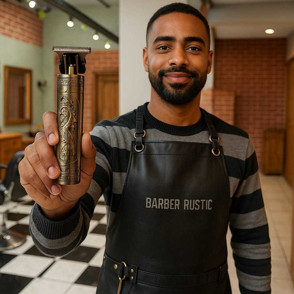 Máquina de Cortar Cabelo Barbeiro Dragão Profissional Elétrica Bateria Recarregável Barato