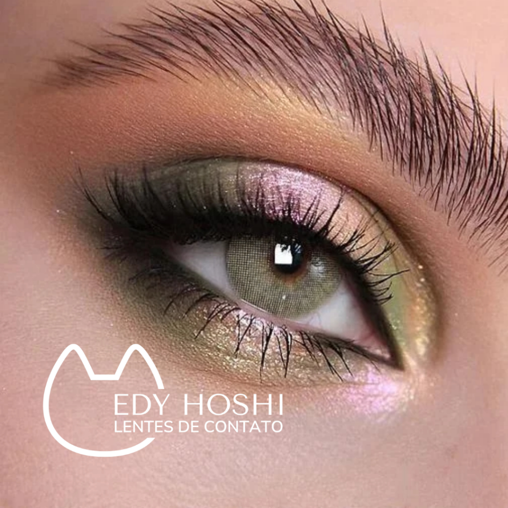 Lentes de Contato Edy Hoshi  Hidrocor Mel Natural - ANUAL - 1 PAR
