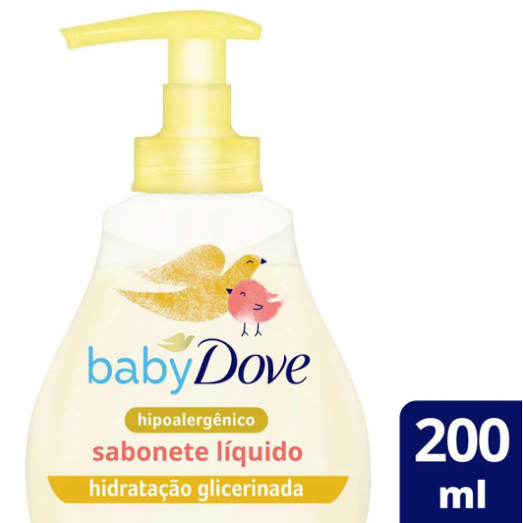 Sabonete Líquido Dove Baby Hidratação Glicerinada 200ml em Oferta na Shopee