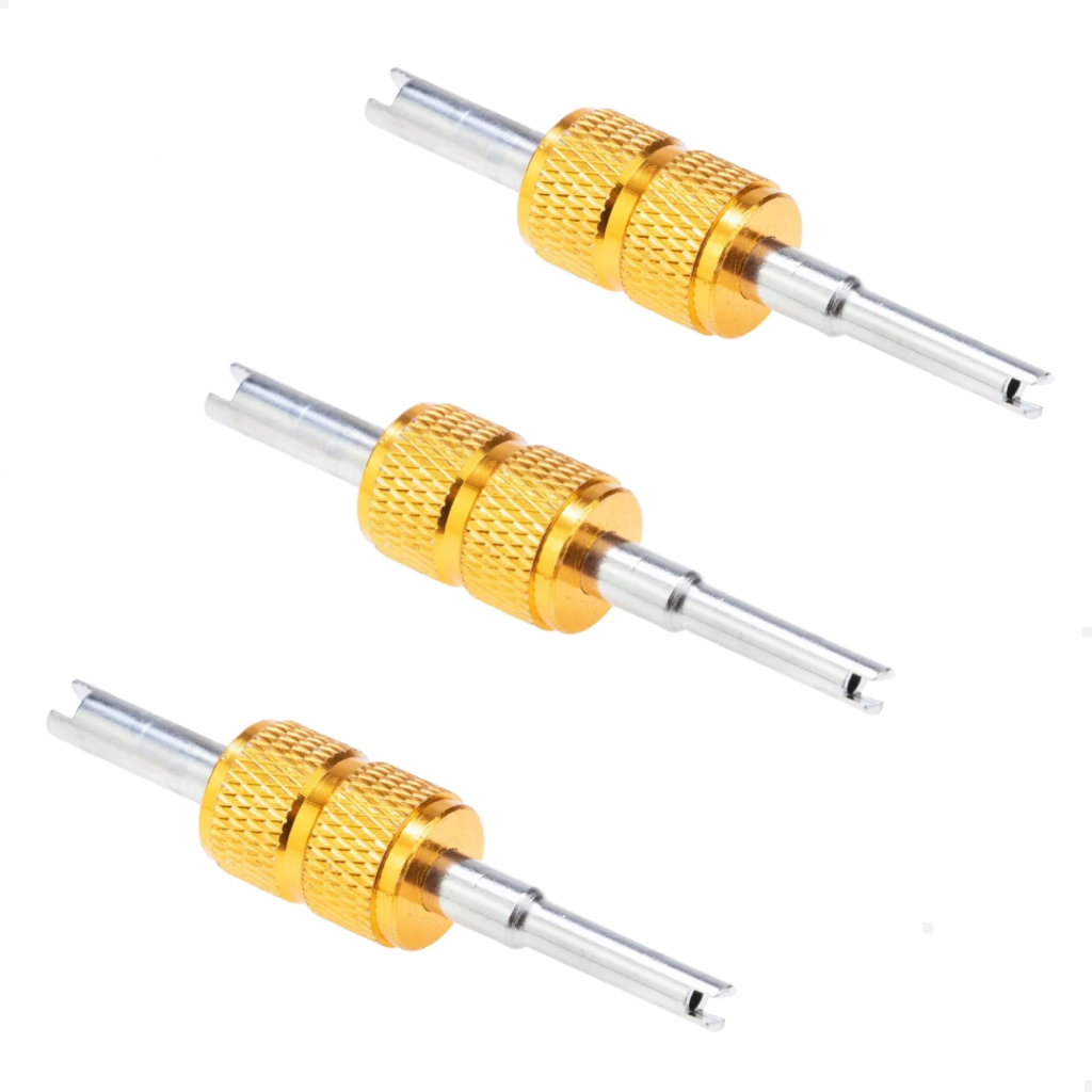 Kit 3 Ferramenta Saca Ventil R12 R134 Instalar Núcleo De Válvula Schrader Ar Automotivo Compressor