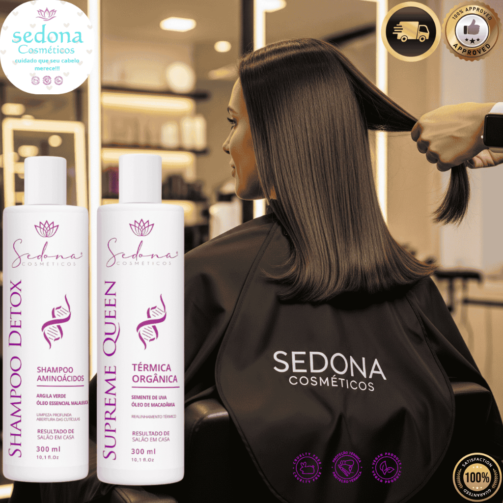 Kit Alisamento Orgânica 300ml progressiva liso Home Care perfeito tratamento tratamento capilar LISO