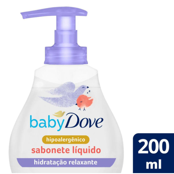 Sabonete Líquido Baby Dove Hidratação Relaxante 200ml