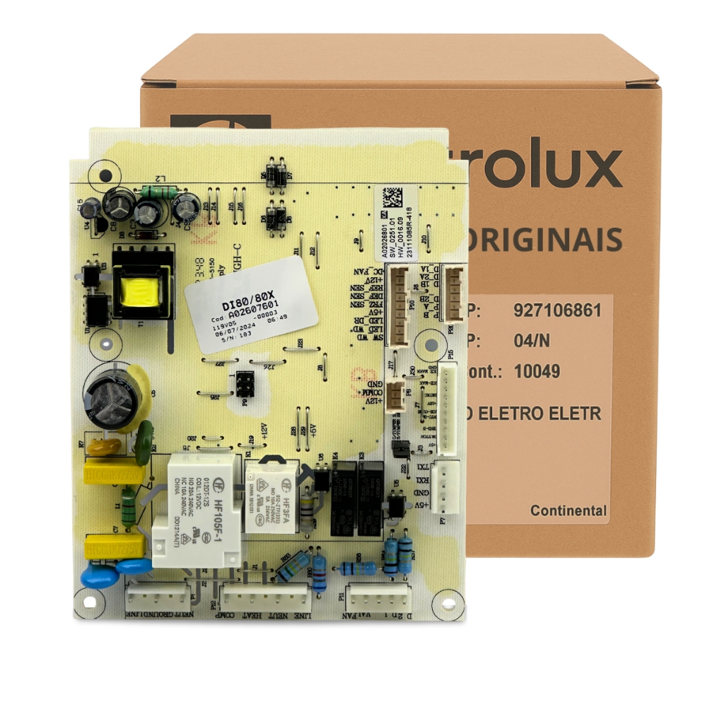 Placa Potência 127/220v Original Electrolux A02607602 Compativel Geladeira Di80x Dt80x