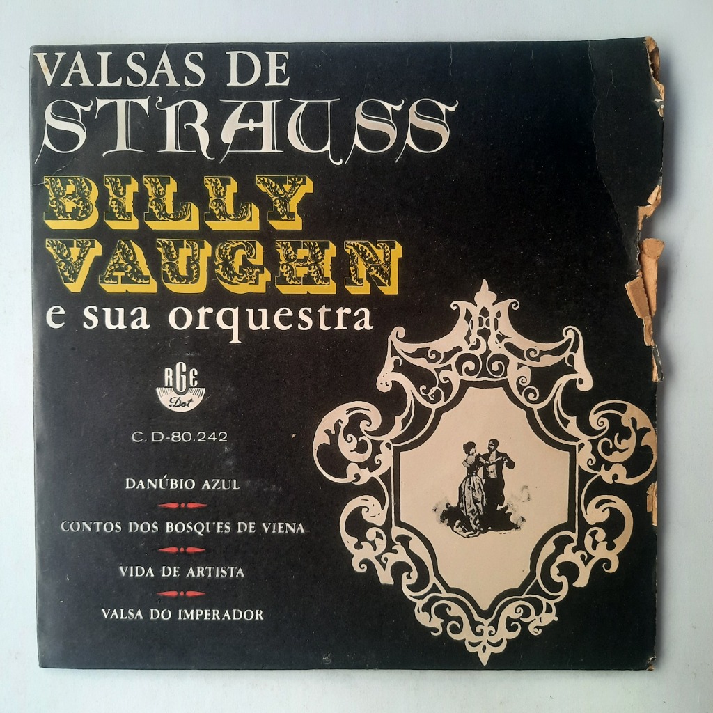 Disco de Vinil Compacto - Valsas de Strauss | Billy Vaugen e sua Orquestra