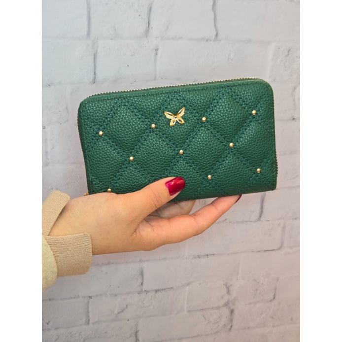 Carteira Feminina couro sintético Fechamento zíper