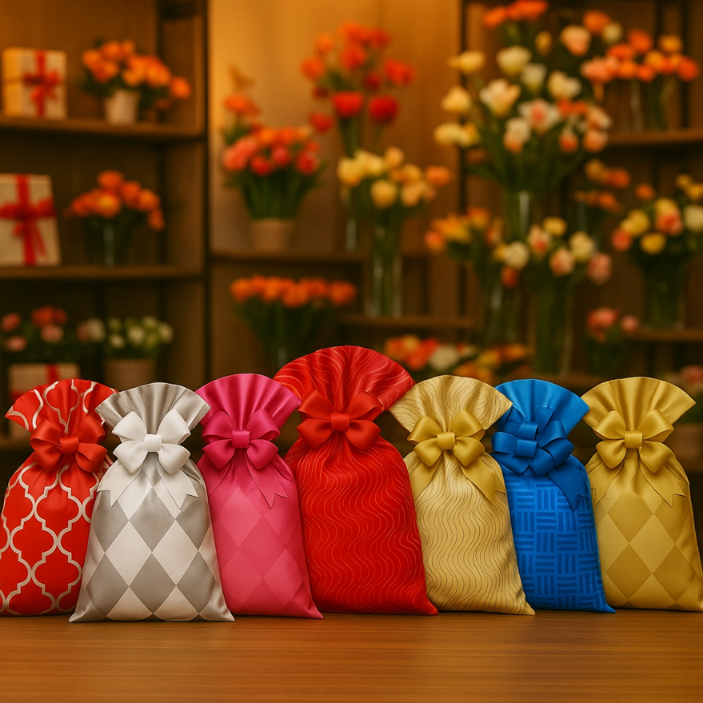 Saco Para Presente Metalizado Decorado 30x45cm 50 Unid em Oferta na Shopee