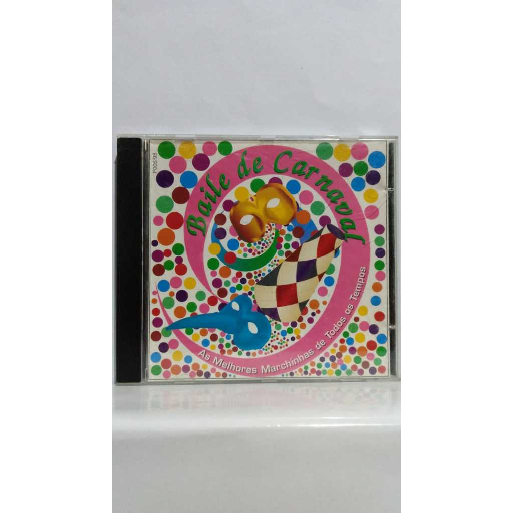 Cd de música Baile de carnaval marchinhas famosas de carnaval e samba.