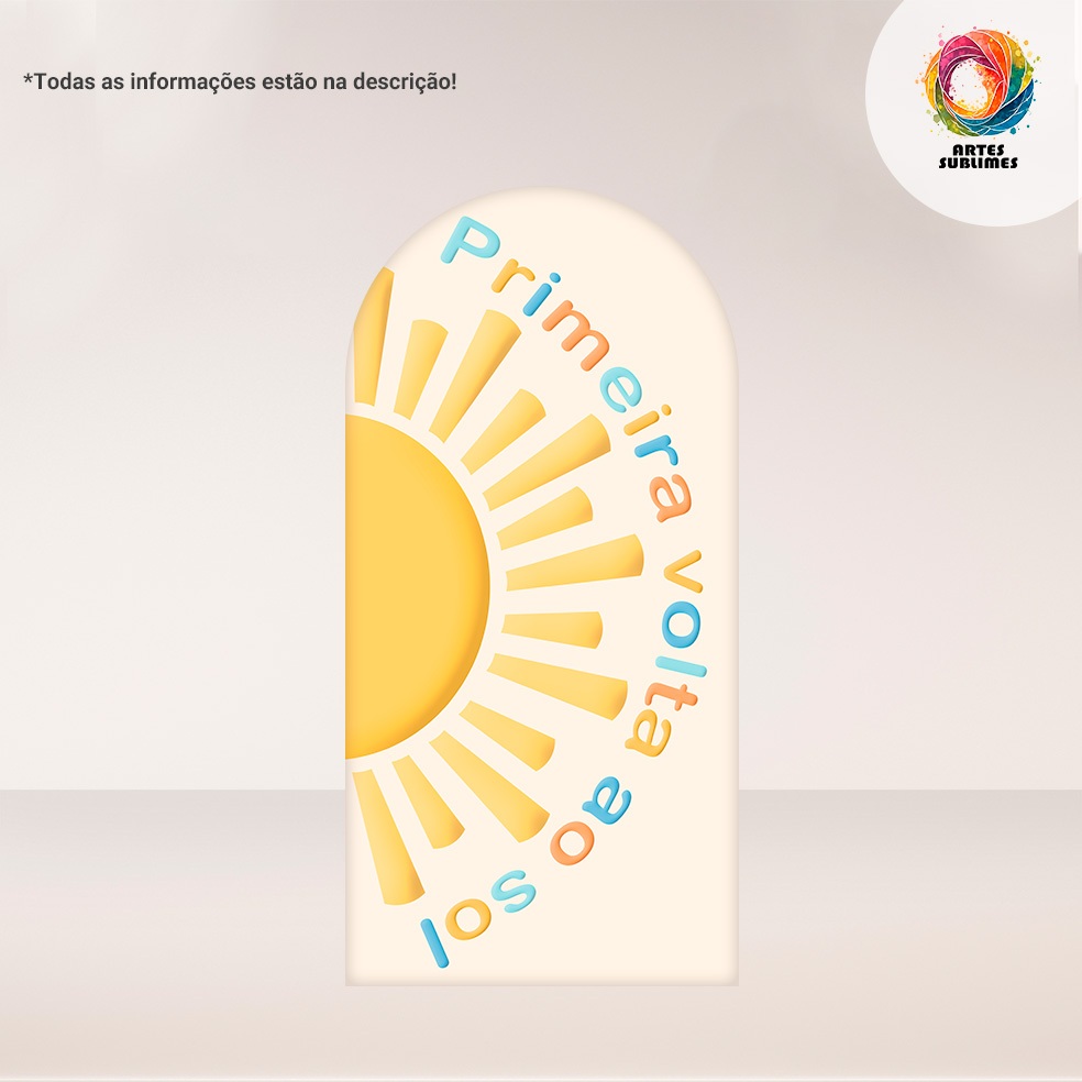 Painel Romano Face Única Volta ao Sol Tam Diversos C/Elásticor em Oferta na Shopee