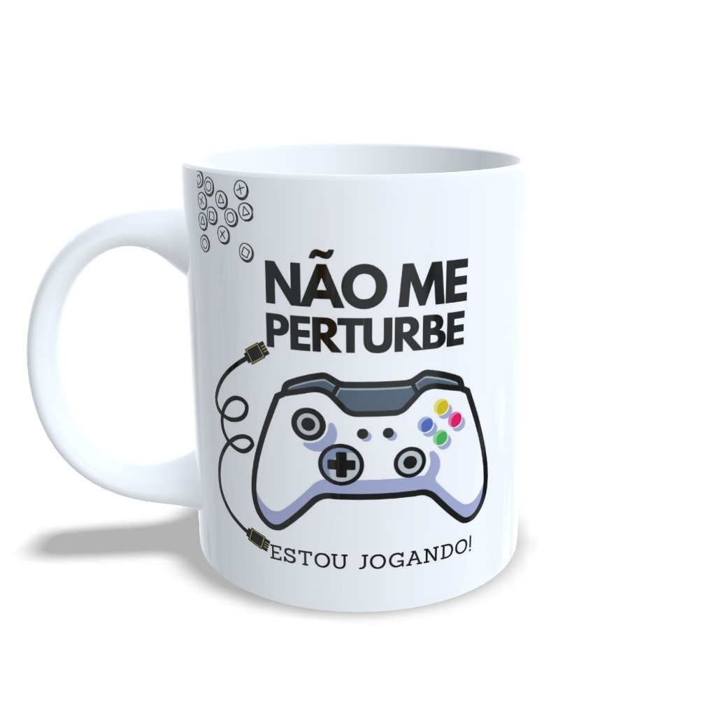 Caneca video game Não Me Perturbe Estou Jogando Xbox em Oferta na Shopee