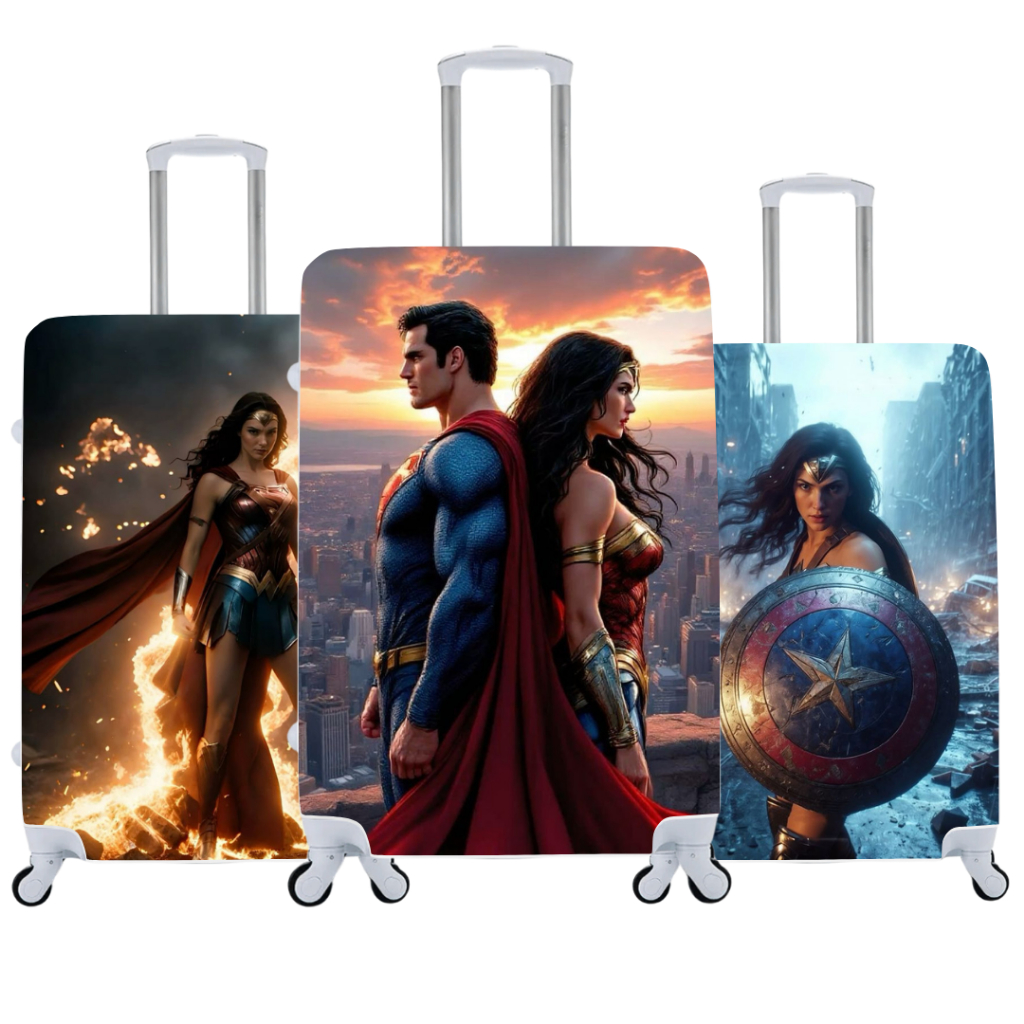 Capa de Mala Personalizada Personagens Heróis Marvel Viagens Bagagem em Oferta na Shopee