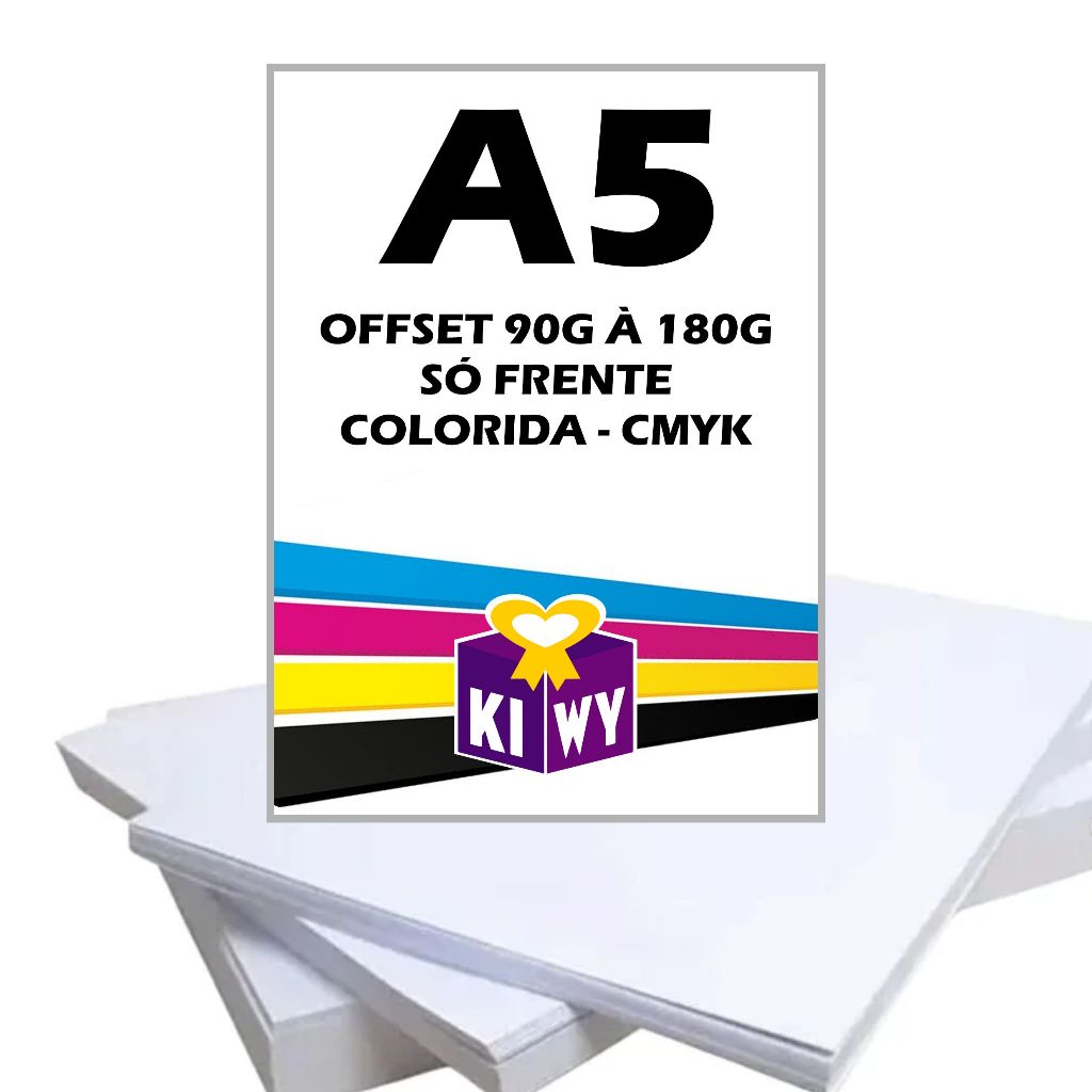 Impressão Offset A5 (75g à 180g) - Só Frente