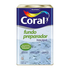Fundo Preparador de Parede Coral Base d'Água 18L