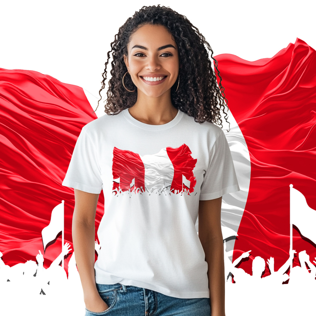 Camiseta blusa Bandeira Peru povo Peruano 25