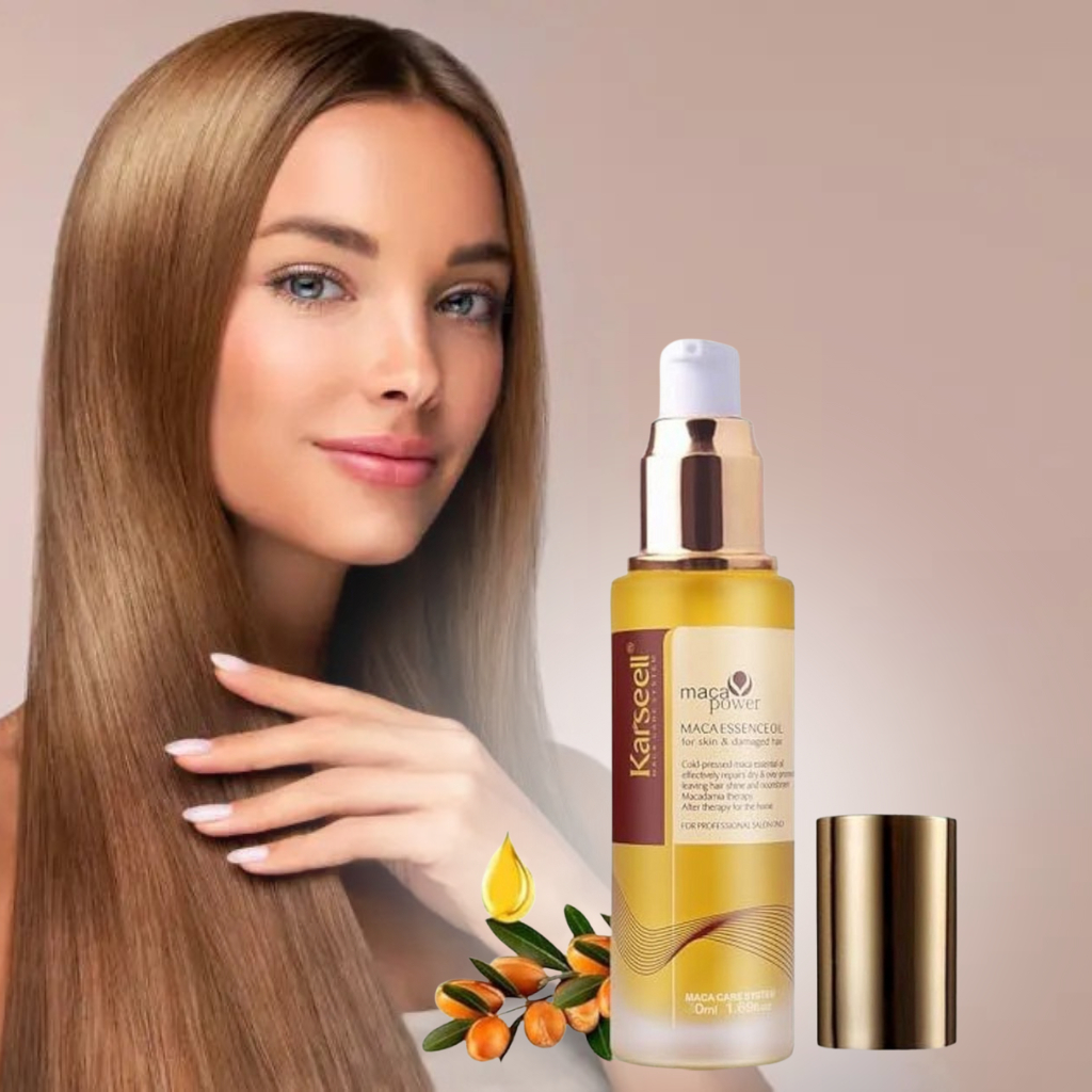 Karseell  Óleo De Argan Marrocos Renovando Maca Power em Oferta na Shopee