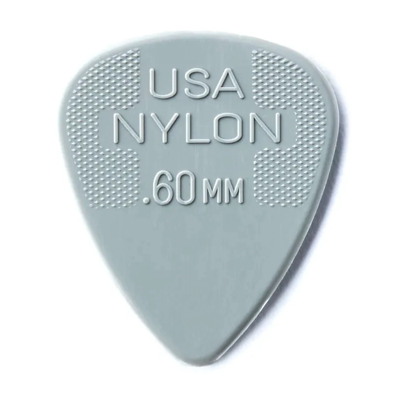 Palhetas Dunlop Nylon Standard 0,60mm Cinza Claro. 3 Unidade (Dun-44r.60)