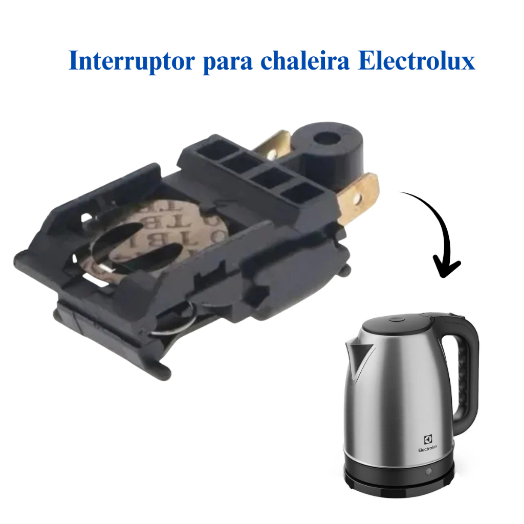 Interruptor Termostato Chaleira Electrolux A22848601 Peça Reposição