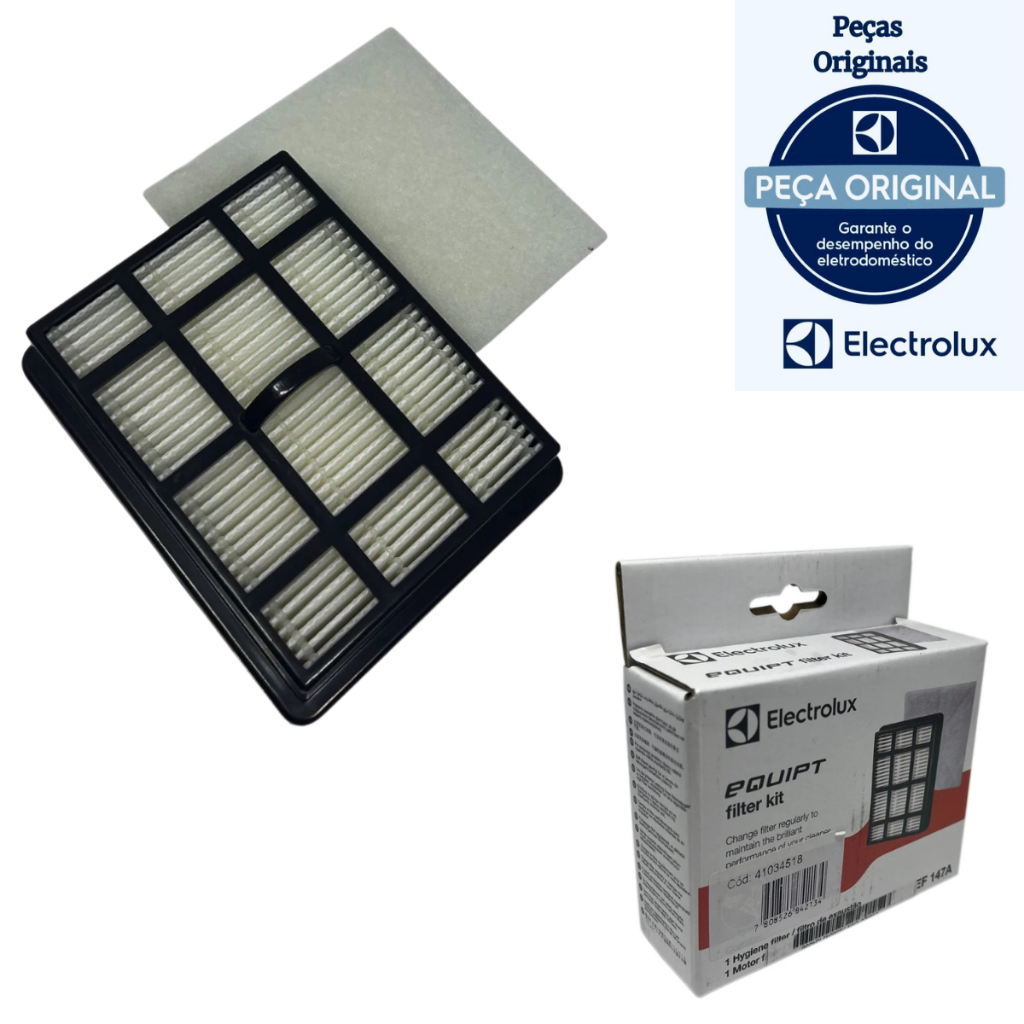 Kit Filtro de ar HEPA Electrolux EF147A para aspiradores de pó EQUIPT
