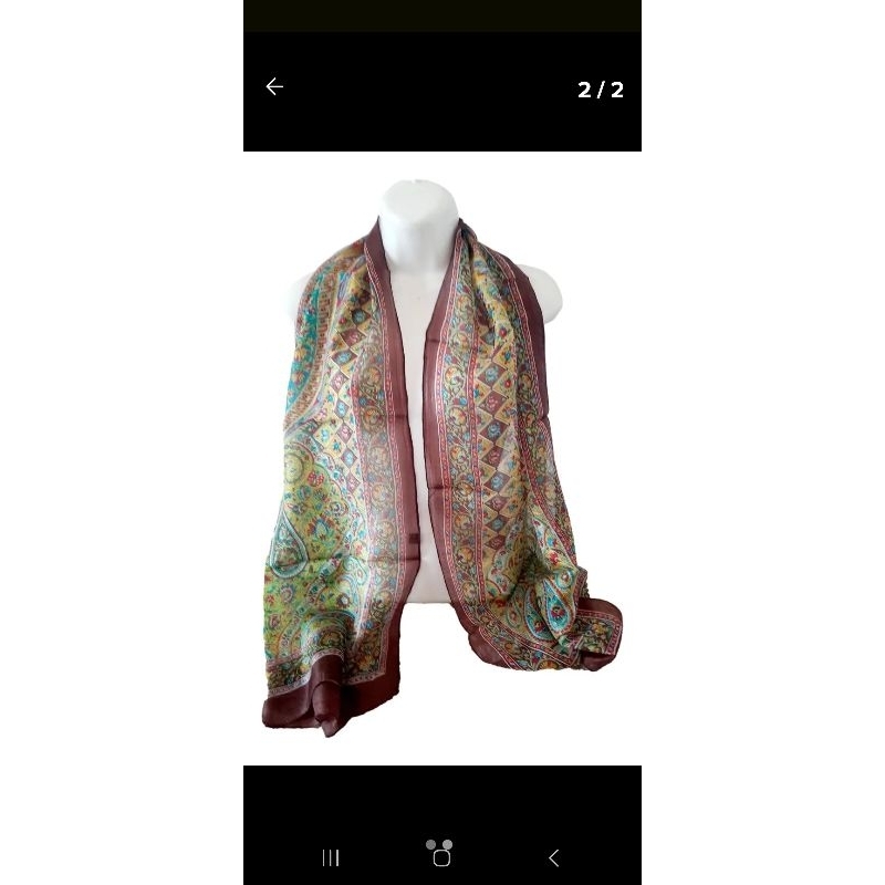 echarpe lenço indiano em seda boho importados