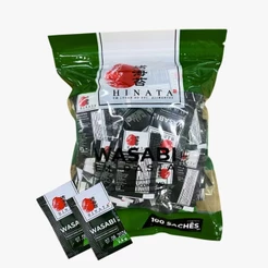 Wasabi em Pasta Hinata 100 Sachês Individuais Pronto para Consumo