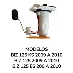 BOMBA DE COMBUSTIVEL BIZ 125 KS ES 2009 A 2010 COMPLETA COM BOIA