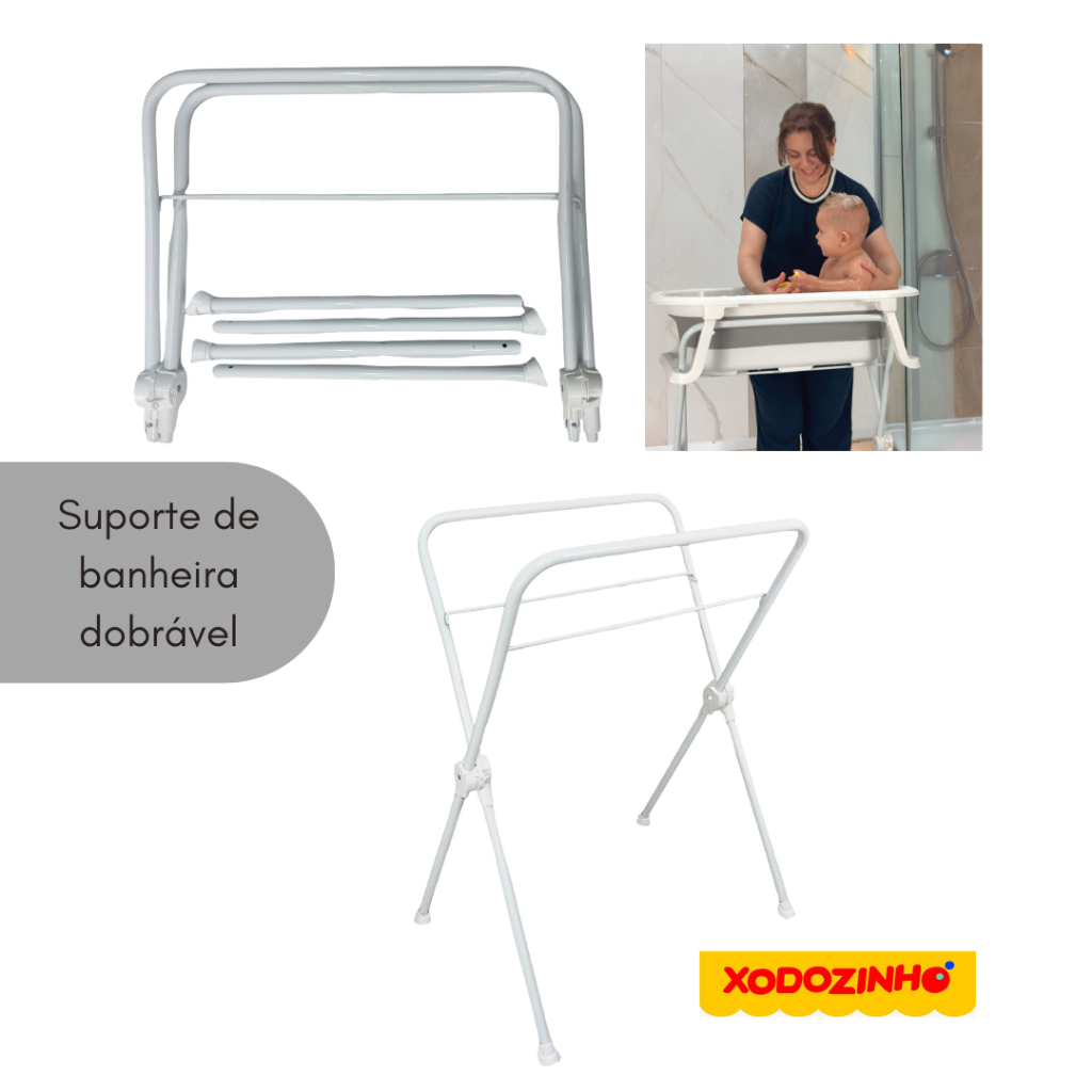 SUPORTE BANHEIRA DOBRAVÉL E RETRÁTIL KOA em Oferta na Shopee