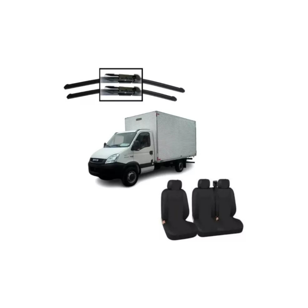 jogo de capas protetoras 100% tecido original para bancos caminhao iveco daily 2017 2020 a venda