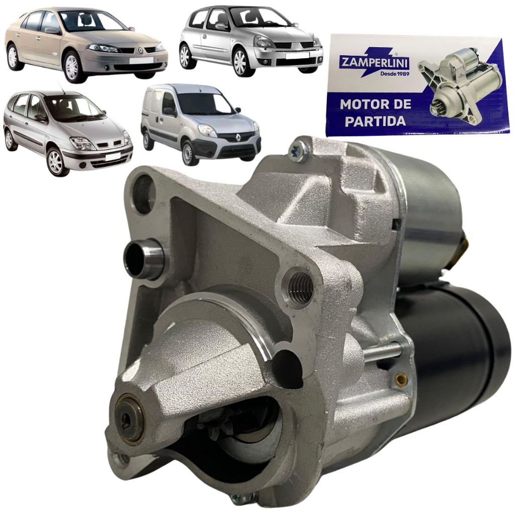 Motor de Partida Arranque 12v 9d Renault Clio 1.0 Megane Scenic 2.0 R19 Kangoo 1.8 1991 Em Diante em Oferta na Shopee