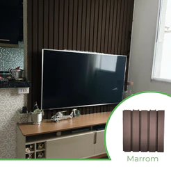 Kit 4m² Ripado BOLD Marrom 30x30 - 44 peças | Anti-impacto | Autocolante | Direct Borrachas