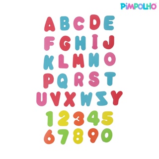 Abc De Banho Letras E Números De Eva  Pimpolho em Oferta na Shopee