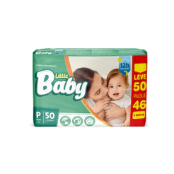 Fralda Little Baby Mega P Leve 50 Pague 46 Unidades