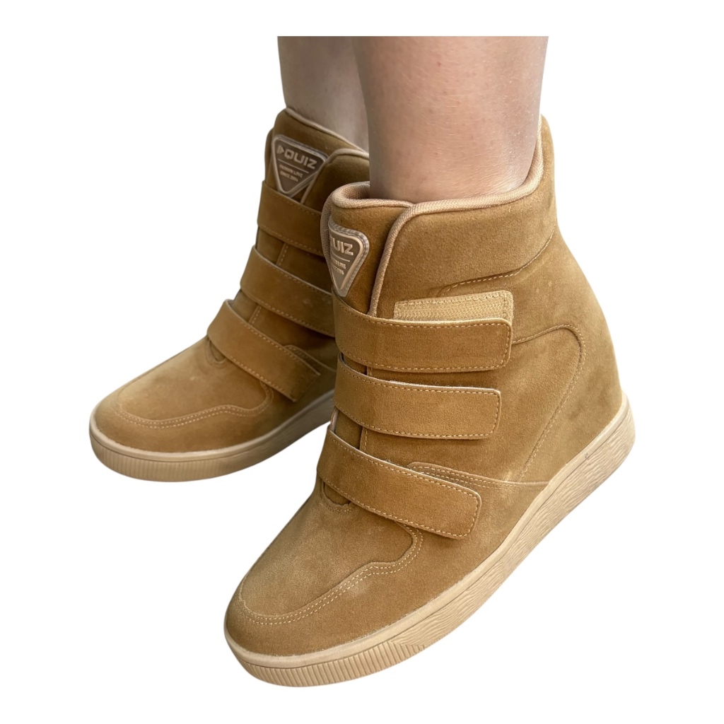 Tenis Salto Sneaker Quiz Original 69-1482 Anabela Embutido 6 cm em Oferta na Shopee