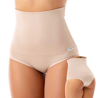Kit Calcinha Cintura Alta Modeladora Cós Super Alto Com Compressão em Oferta na Shopee