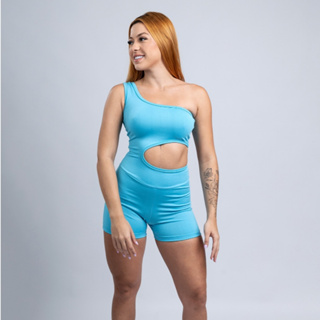 Macaquinho Assimetrico Fitness Academia Feminino em Oferta na Shopee