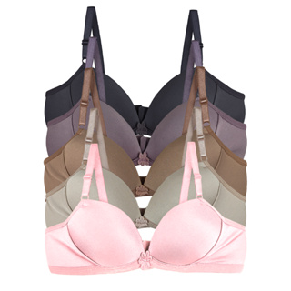 KIT 5 Sutiãs Com Bojo infantil Menina Moça Liso Super Conforto Microfibra em Oferta na Shopee