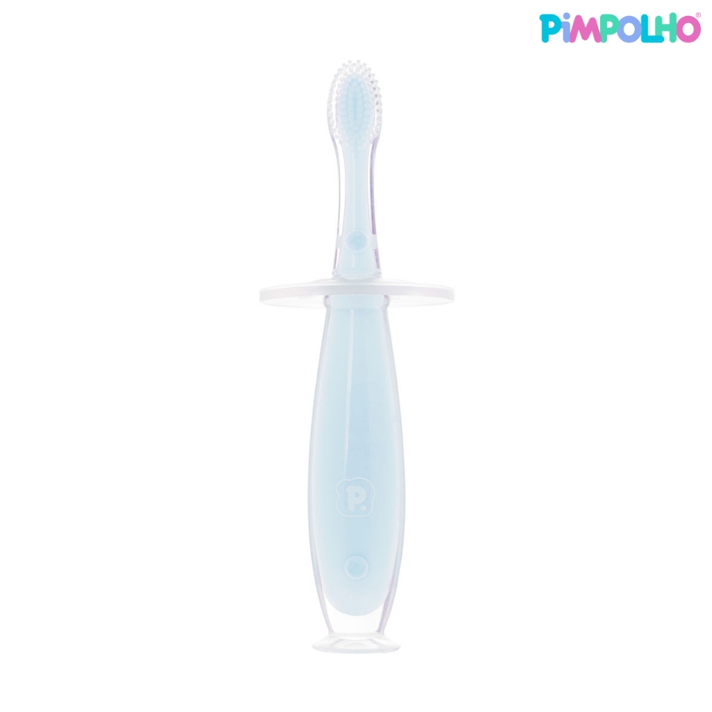 Massageador Gengiva Infantil Pimpolho Silicone Com Ventosa