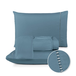 Jogo De Lençol 400 Fios Berço Solteiro Casal Queen King 02 e 03 Peças Ponto Palito Macio e Suave Hotel em Oferta na Shopee