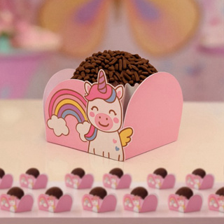 Forminha de doces 4 pétalas unicórnio - Forminha unicórnio em Oferta na Shopee