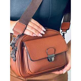 ASAYONG BOLSA TRANSVERSAL FEMININA BAÚ 3 ZÍPERES DX-10051
