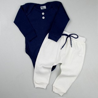 Kit Body Canelado 2 peças Inverno. Body e Shorts Roupa Bebê Infantil Menino e Menina em Oferta na Shopee