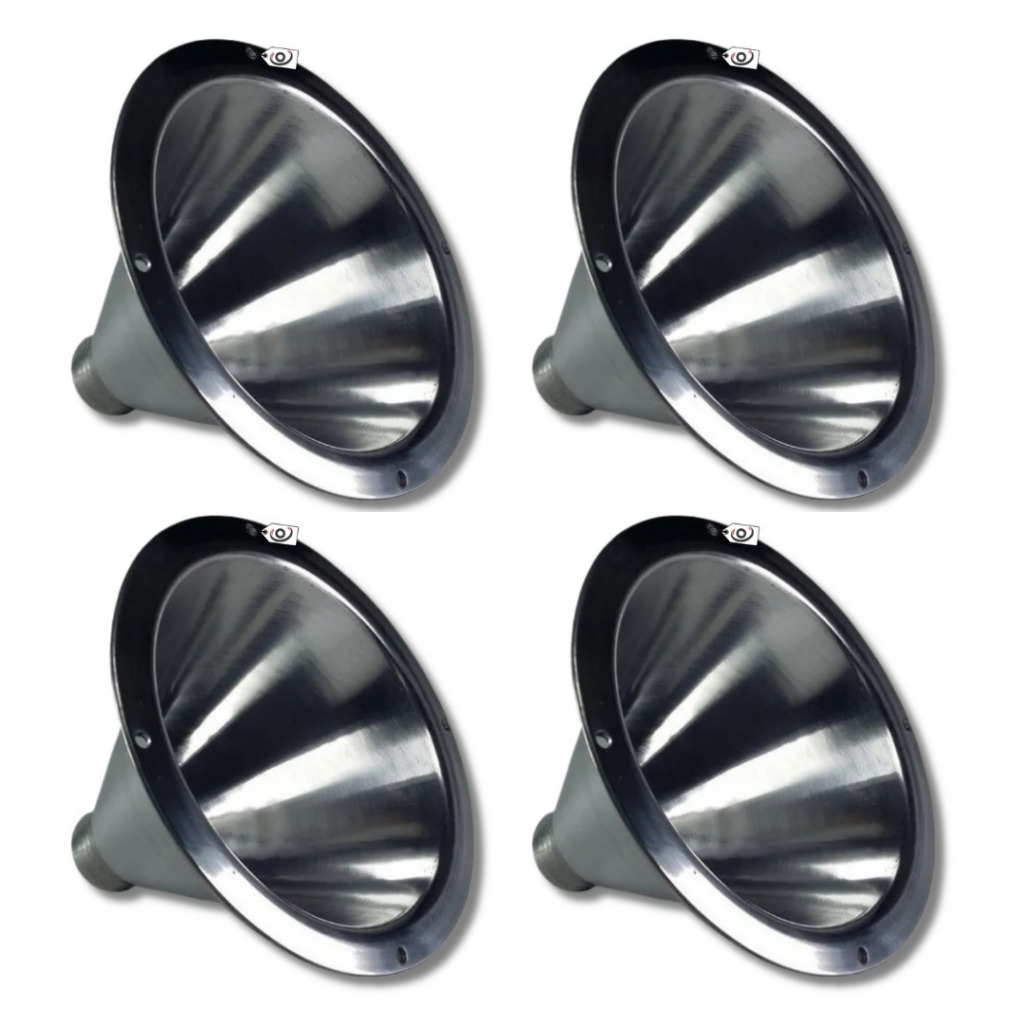 Kit 4 Corneta Aluminio 1450 Cone Curto
