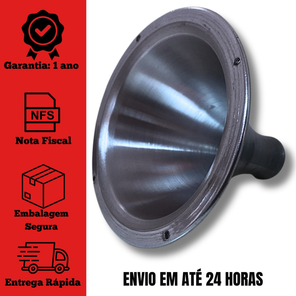 Kit 4 Corneta Aluminio 1450 Cone Curto · foto 2