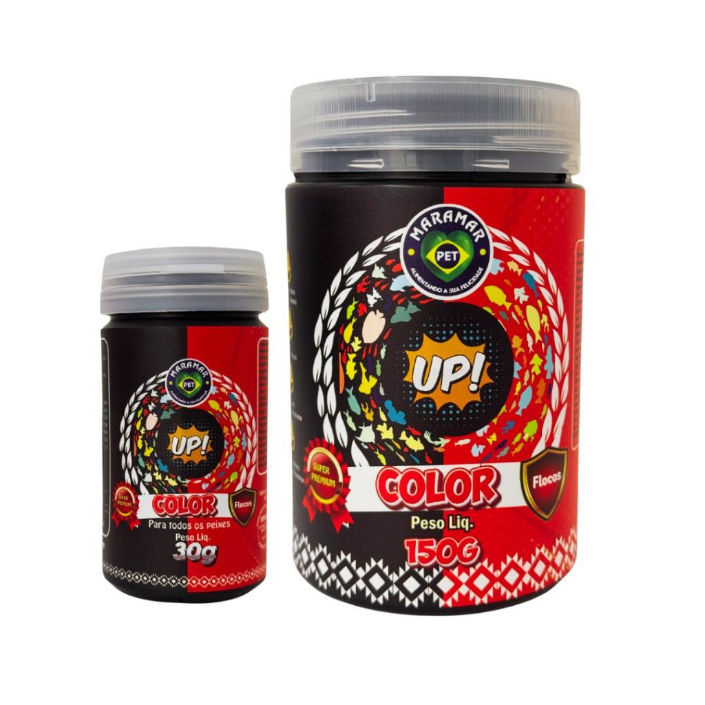 Ração Para Peixes Color Up Flocos - Maramar