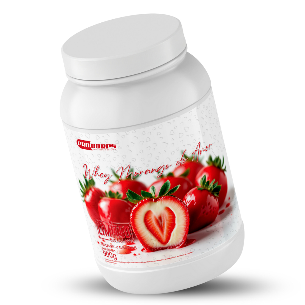 Whey Protein Morango do Amor | Ganho de Massa Muscular | Pro Corps
