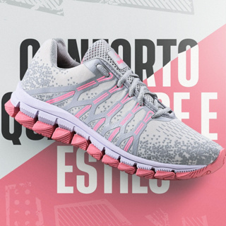 Tênis Feminino Esportivo Leve Confortável Resistente Estiloso P/ Treino Academia Corrida Caminhada em Oferta na Shopee