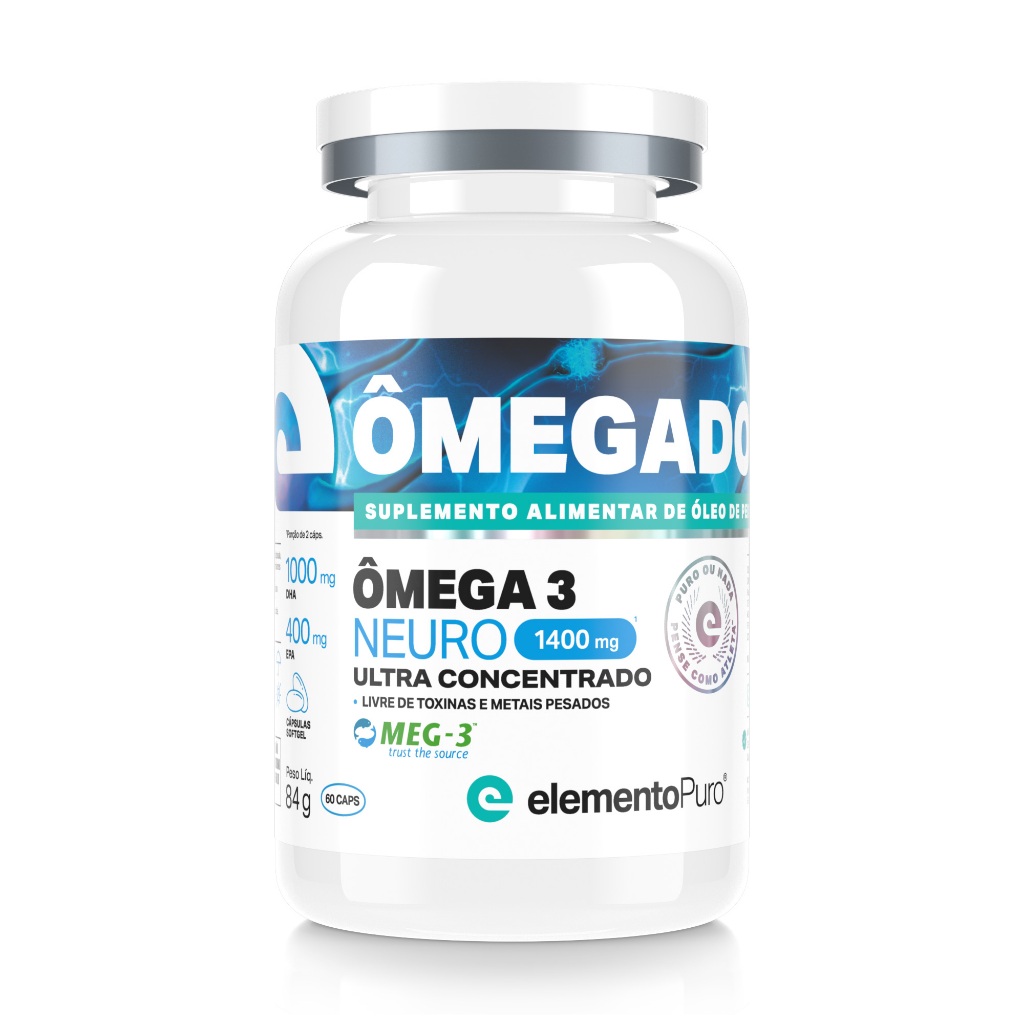 Ômega 3 Epa 1000mg Dha 400mg ÔMEGADOP Neuro Ultraconcentrado 60 Cap. Softgel Óleo De Peixe