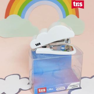 Grampeador Nuvem até 15 folhas/ grampo 26/6 TRIS holic dreamy em Oferta na Shopee