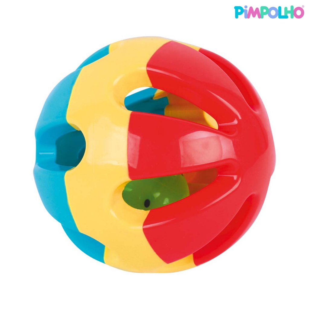 Chocalho Bola Pimpolho Infantil 0-24 meses Colorido em Oferta na Shopee
