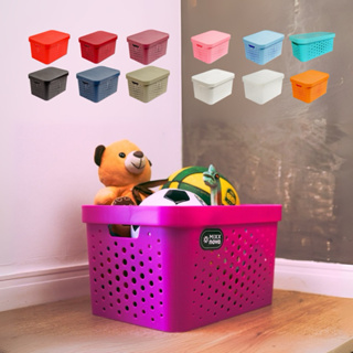 Cesto Organizador Com Tampa 2,6 L 6 L 11 L 17 L Multiuso Caixa Organizadora Plástico Resistente em Oferta na Shopee