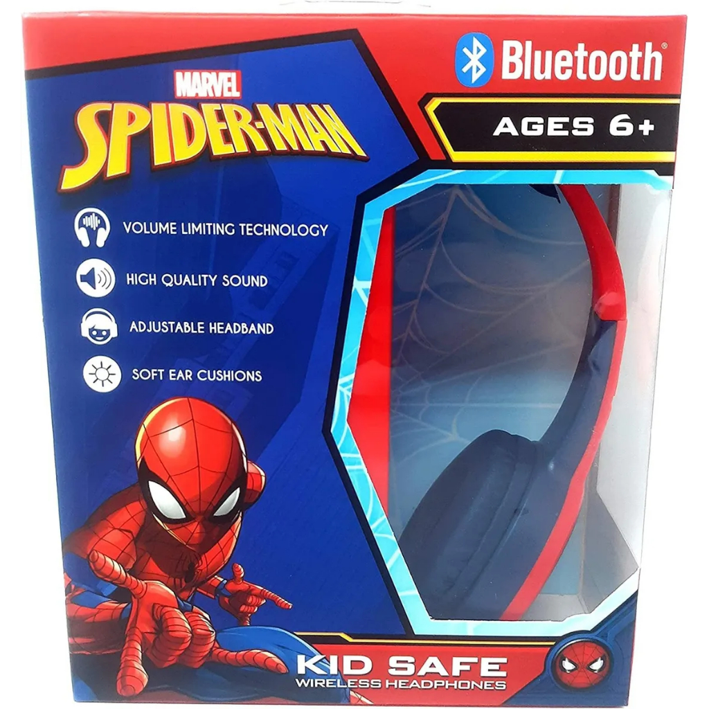 Spider Man Bluetooth Kid Safe Fones De Ouvido Importado Eua