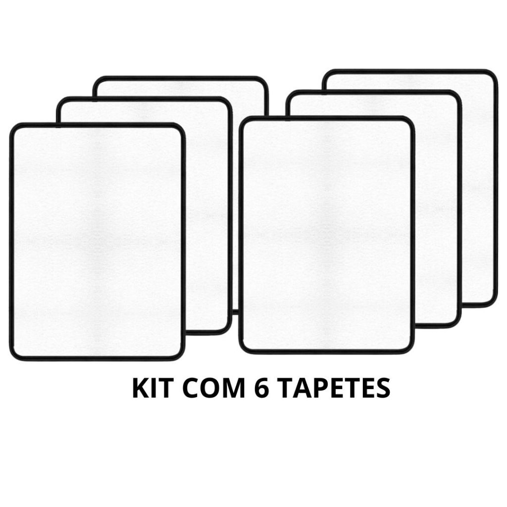 Tapete higiênico lavável para cães Kit com 6 unidades xixi no lugar certo